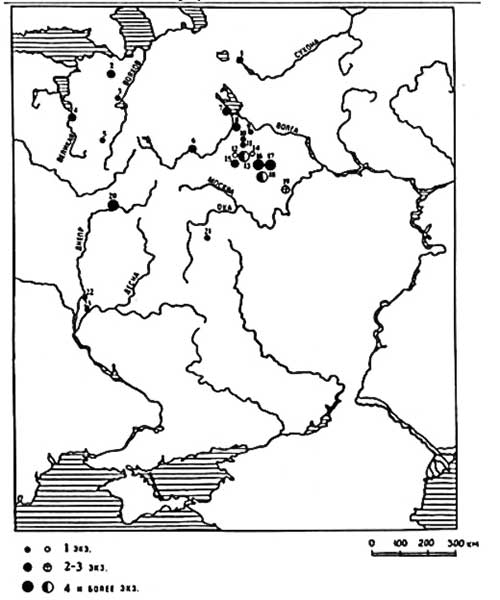 Находки щитоообразных подвесок на территории Древней Руси