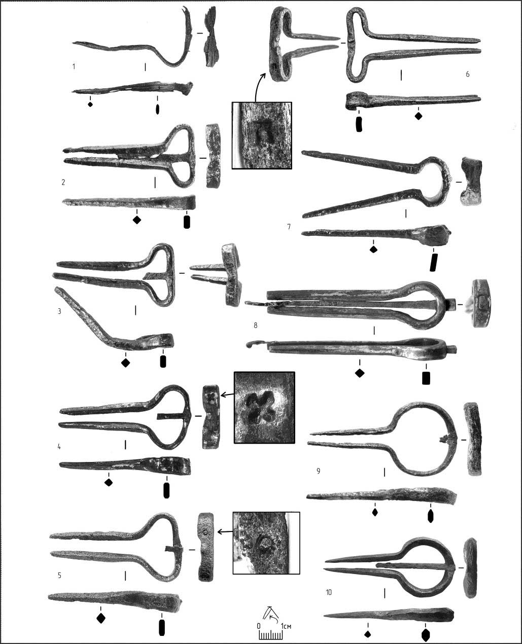 Варганы из раскопок в Новгороде