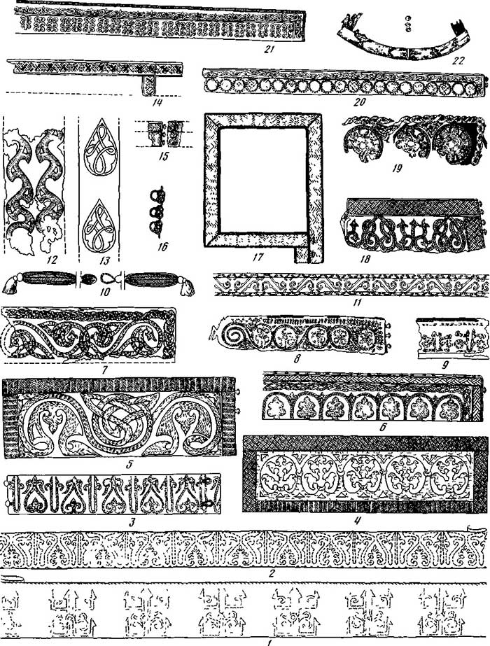 Детали украшения одежды (составлена М.А. Сабуровой)